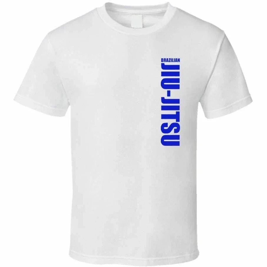 Brazilian Jiu-Jitsu (BJJ) Martial Art Simple Letter Printed T-Shirt 100% Cotton O-Neck Short Sleeve Summer Casual Mens T-shirt