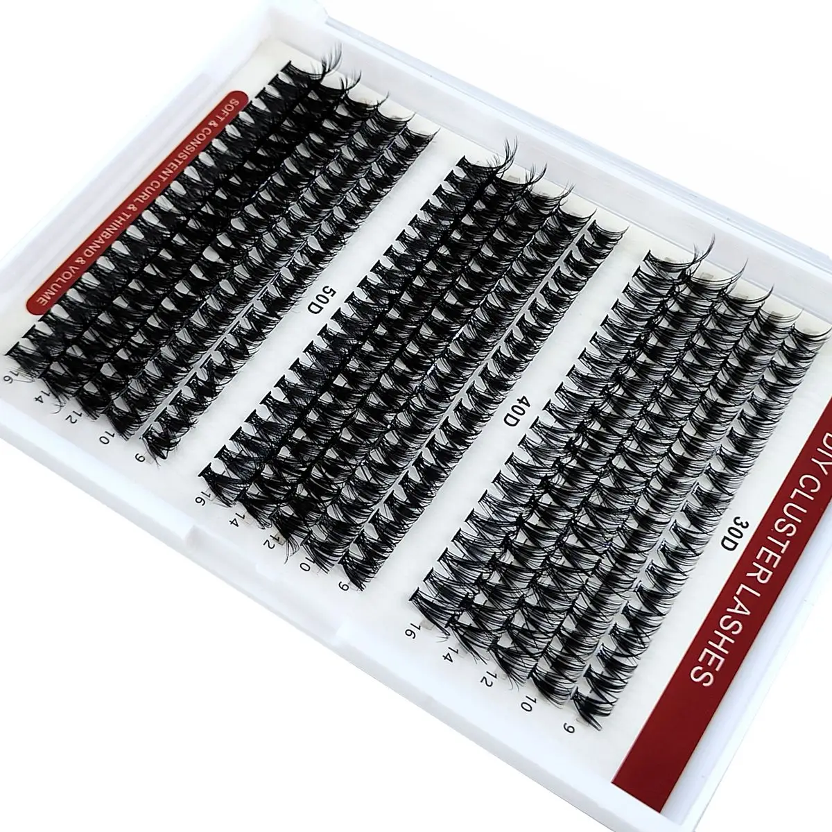 30D+40D+50D Mix Mink Eyelashes 300 Bundles Natural Eyelash extension Russia Individual Eyelash Cluster Makeup Tools Lashes Cilia