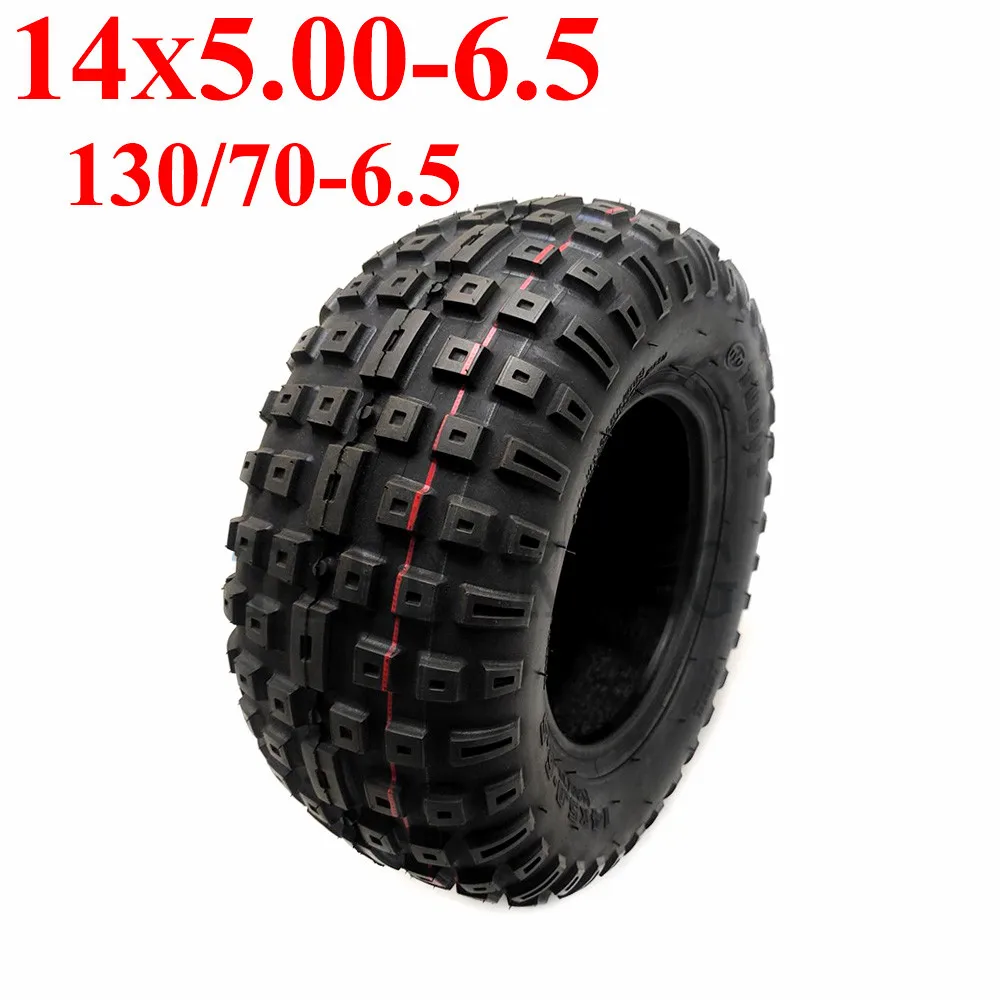 

14x5.0-6.5 Tire for Electric Scooter Motorcycle 130/70-6.5 Widened Wear-resistant Anti-skid Off-road Tubeless Tyre Accessories