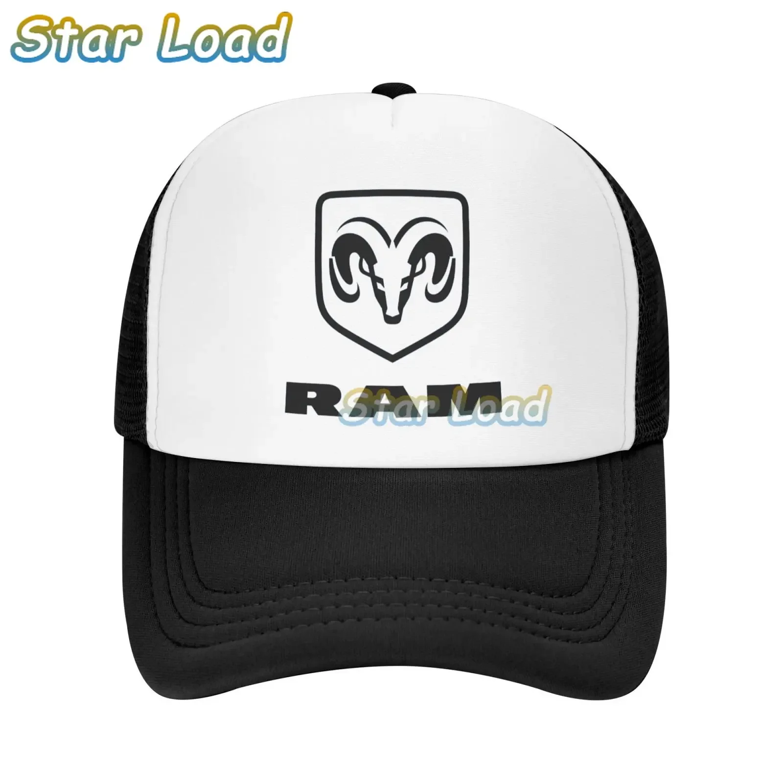 New Arrival Dodge Car Logo Cap for Unisex Adult Grid Hat Trucker Hat Men Golf Hat