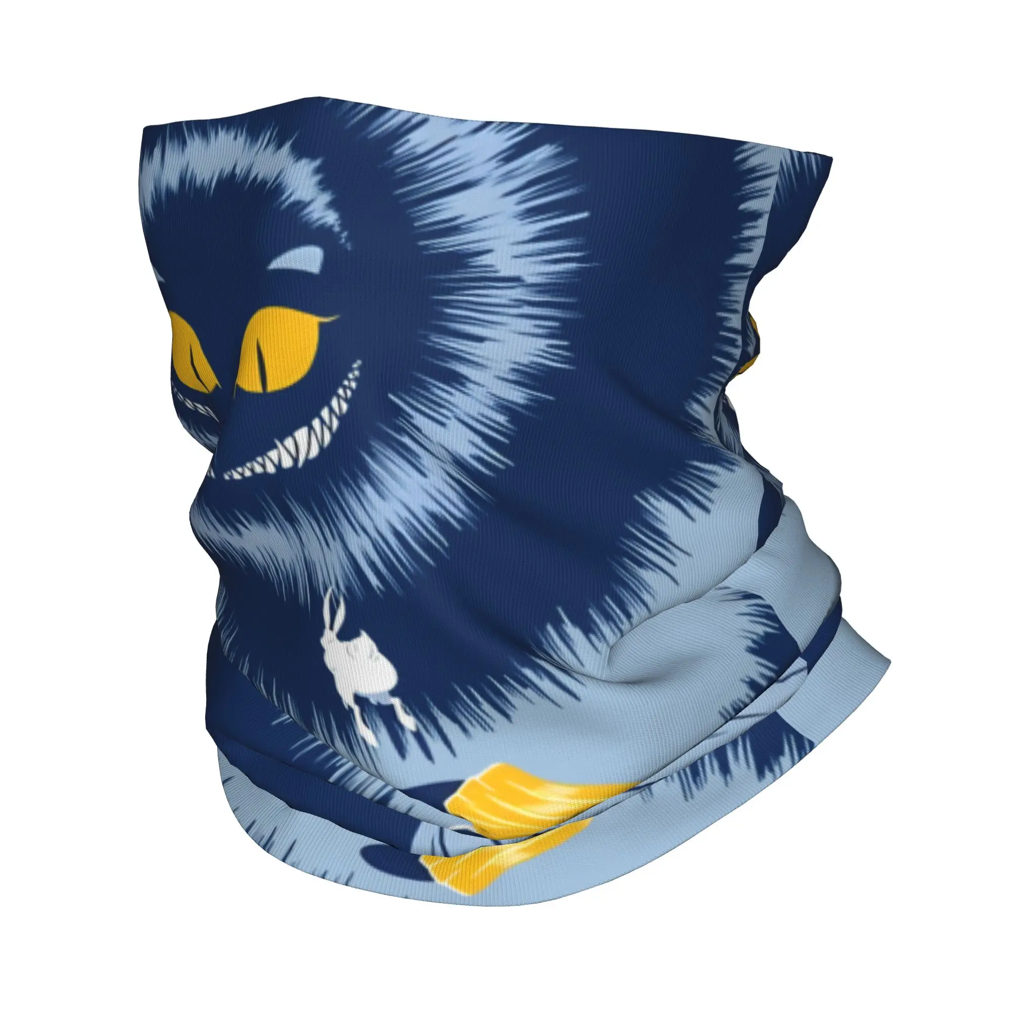 

Custom Alice In Wonderland Manga Bandana Winter Neck Warmer Men Windproof Wrap Face Scarf for Hiking Gaiter Headband