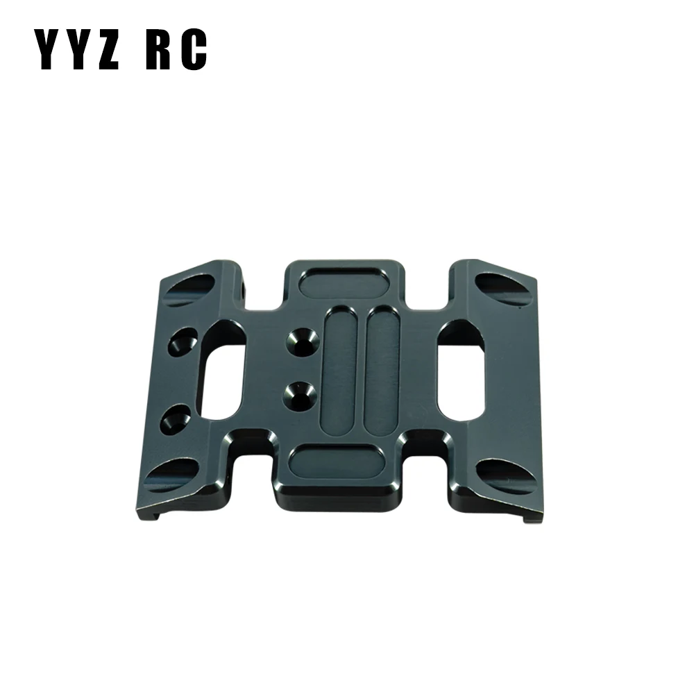 Chassis Gearbox Mount Transmission Holder Skid Plate Metal For Axial Scx10 Upgrade Parts Rc Crawler Car Accessories 1/10 Scale