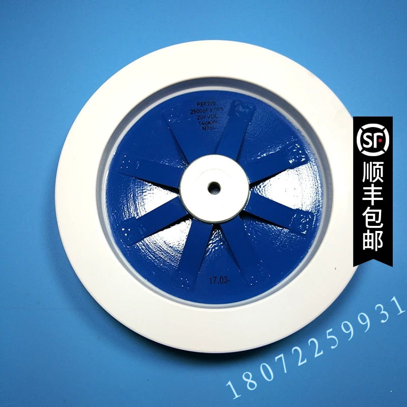 PEF220 2500PF 20KV 140KVA N750 RF Kurutucu Disk Yüksek Gerilim Seramik Porselen Kondansatör
