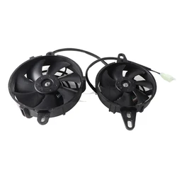 Motorcycle Engine Universal 12V Radiator Cooling Fan Oil Cooler For 200cc 250cc 300cc Motorbike Dirt Bike ATV Quad Go Kart Buggy