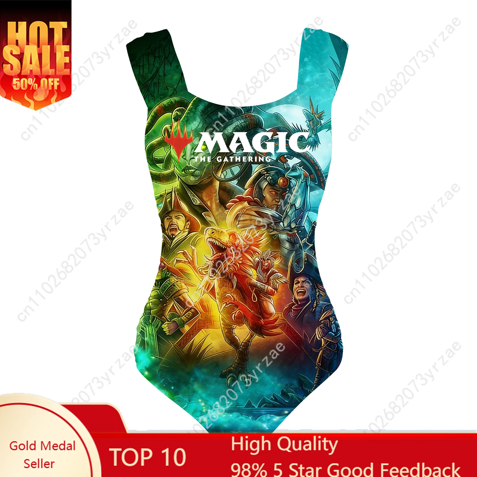

Magic The Gathering One Piece Swimsuit Wide Strap Womens Bathing Suits Personalized Swimwear Pool Party Sexy Bikini Custom Suits