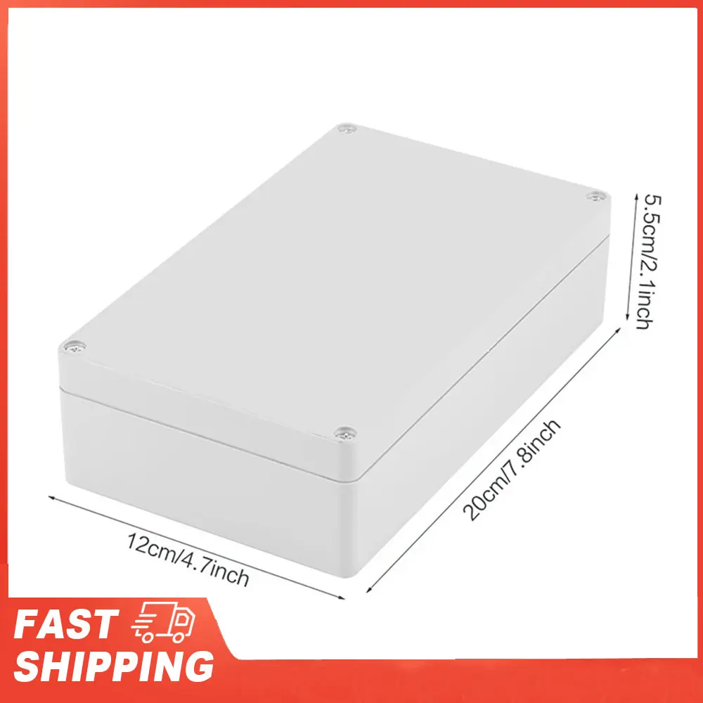 مقاومة للماء IP65 ABS مشروع الضميمة صندوق توصيل الأسلاك كابل الضميمة صندوق 200*120*56 مللي متر