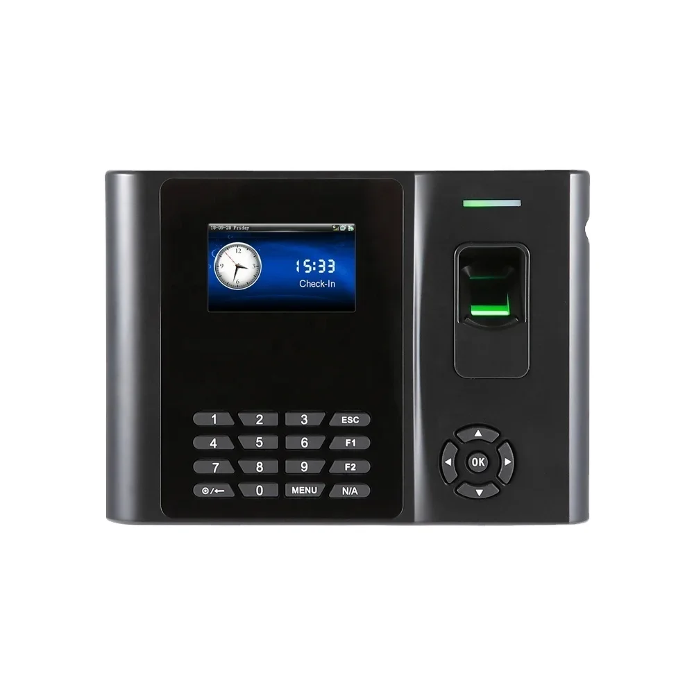 Buit-in backup battery 3 inch color screen cloud software Fingerprint Biometric Measurement Time Attendance terminal (IN01)