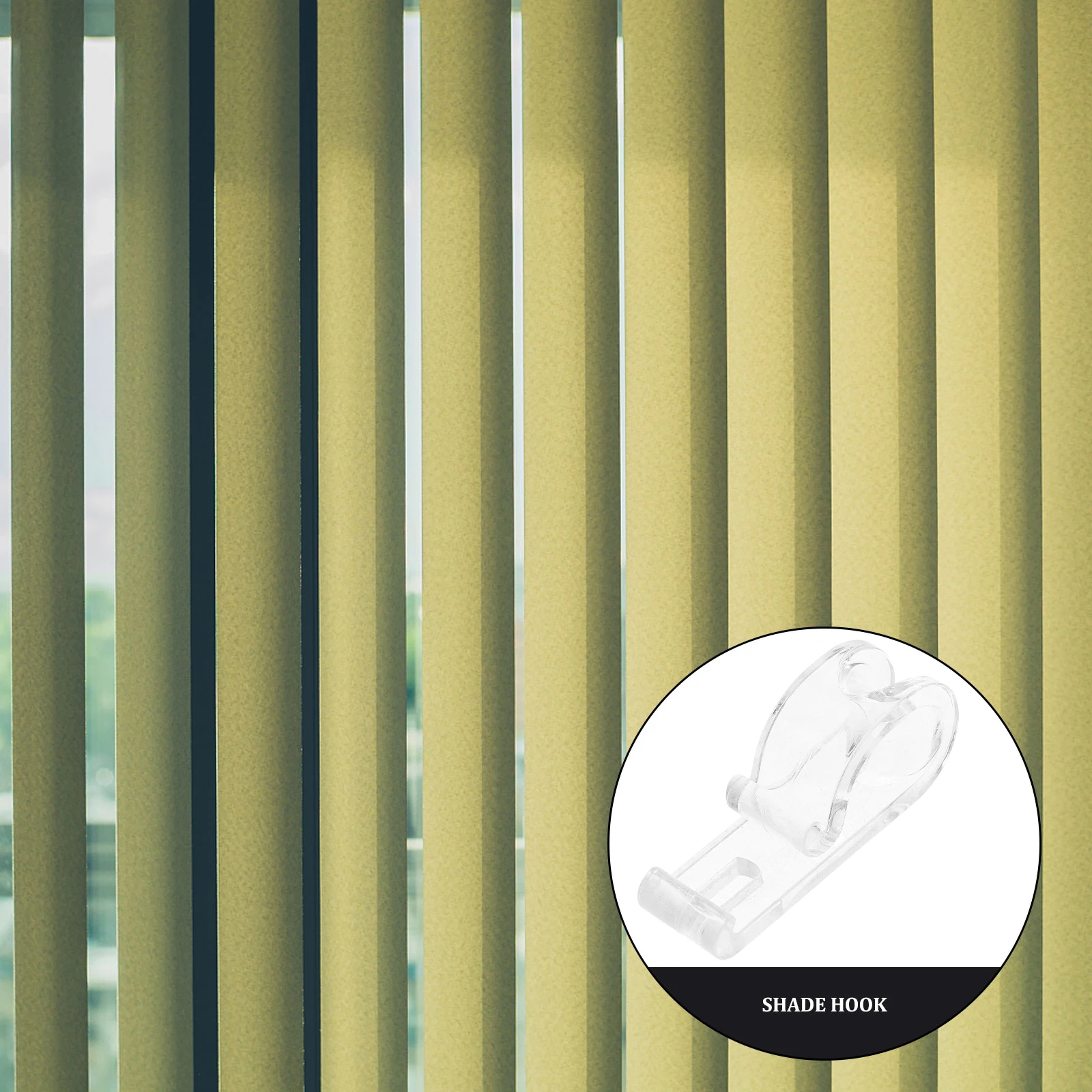 

30pcs Curtain Hooks Transparent Roller Shade Chain Retainer Clips For Blind Curtain Accessory Cord Guide Roller Blind Connector