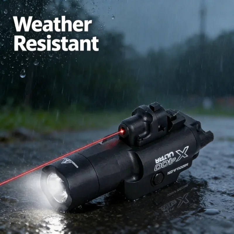 

НОВИНКА 2026: Фонарь-лазер X400U 2-в-1 высокой интенсивности: совместим с 20-мм планкой для игрушечных страйкбольных пистолетов, CS-матчей, охоты и игр