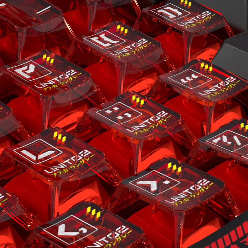 SPYSELF Asuka Double-shot Translucent Original Height Small Full Set PBT Dye-sublimated Keycaps
