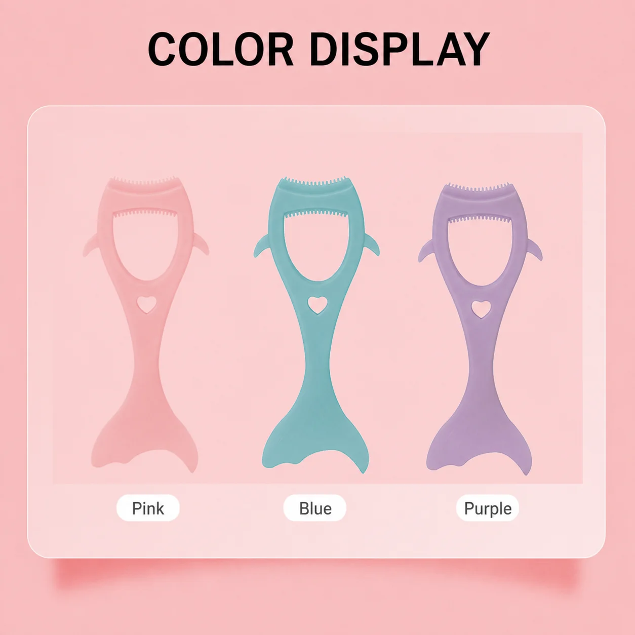 Mermaid Eyelash Makeup Tool Portable Brow Brush Plastic Makeup Auxiliary Tool Eye Fit Eye Makeup Auxiliary Tool For Home Use
