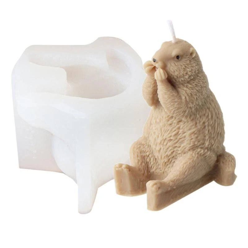 N5KA Elegant Home Decoration Sturdy Silicone Mold Portable Accessory for Hedgehog Holder Handmade Craft Supplies Tool