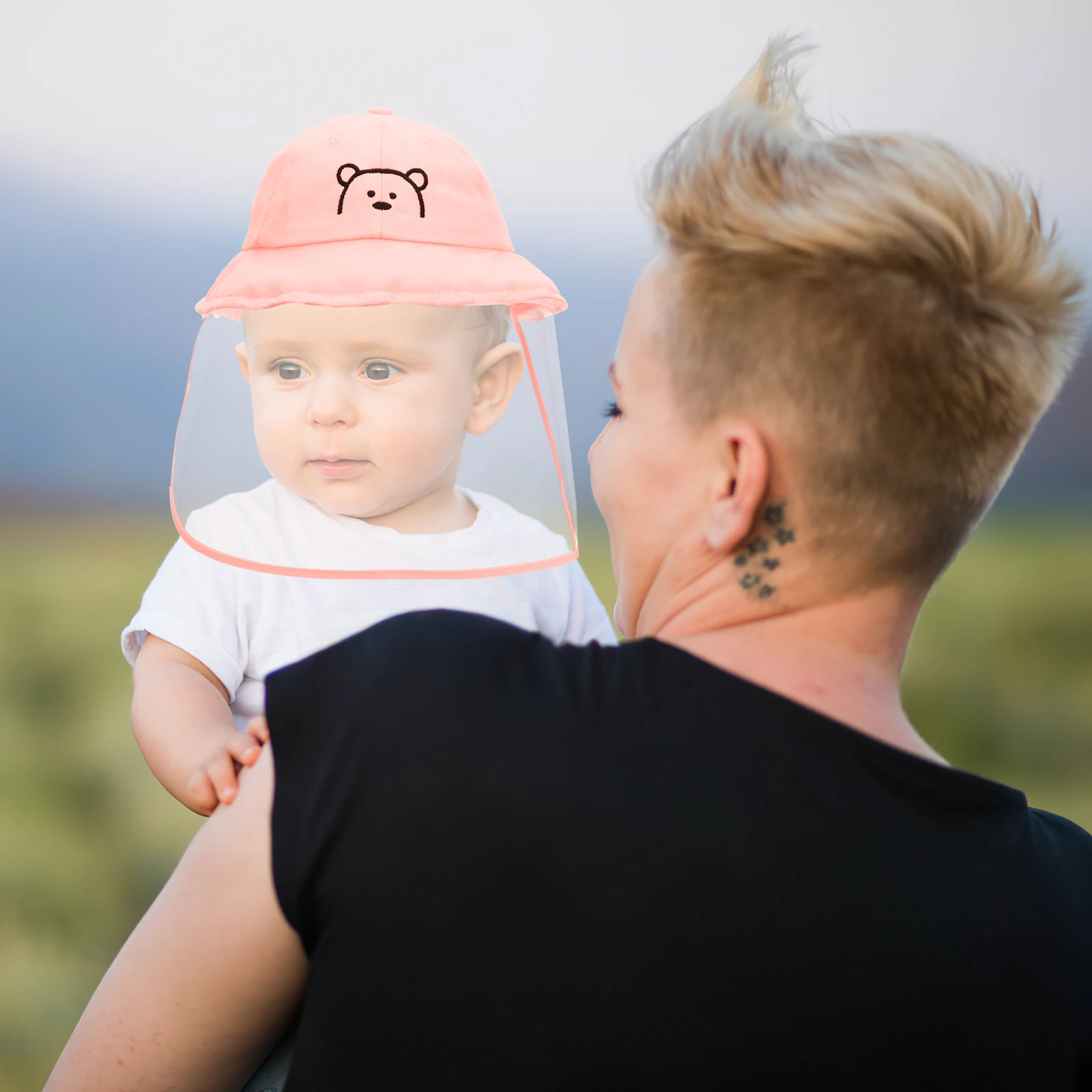 

Anti-droplet Hat Kids Bucket Hats Fisherman Toddler Boy Sun with Shield Fishing