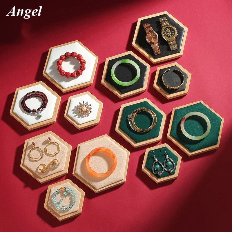 

Набор из элегантного белого дуба, поднос для ювелирных изделий, подставка для ожерелья, браслет, кольцо, серьги, коробка-органайзер, держатель для ювелирных изделий, пластина Sh