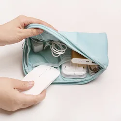 Nuova borsa da viaggio portatile piccolo auricolare custodia per cavo USB borsa da viaggio Organizer custodia per Gadget accessori per la conservazione dei cosmetici