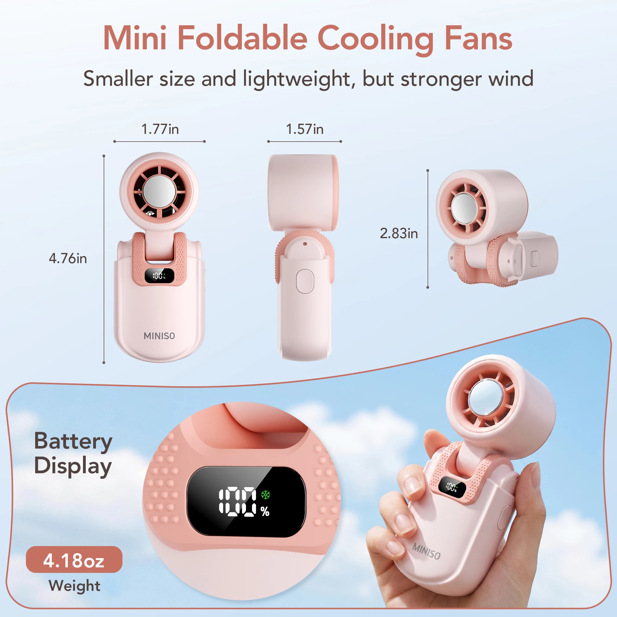 MINISO พัดลมระบายความร้อนขนาดเ - Oscillating Fan Clip บทวิจารณ์และราคา