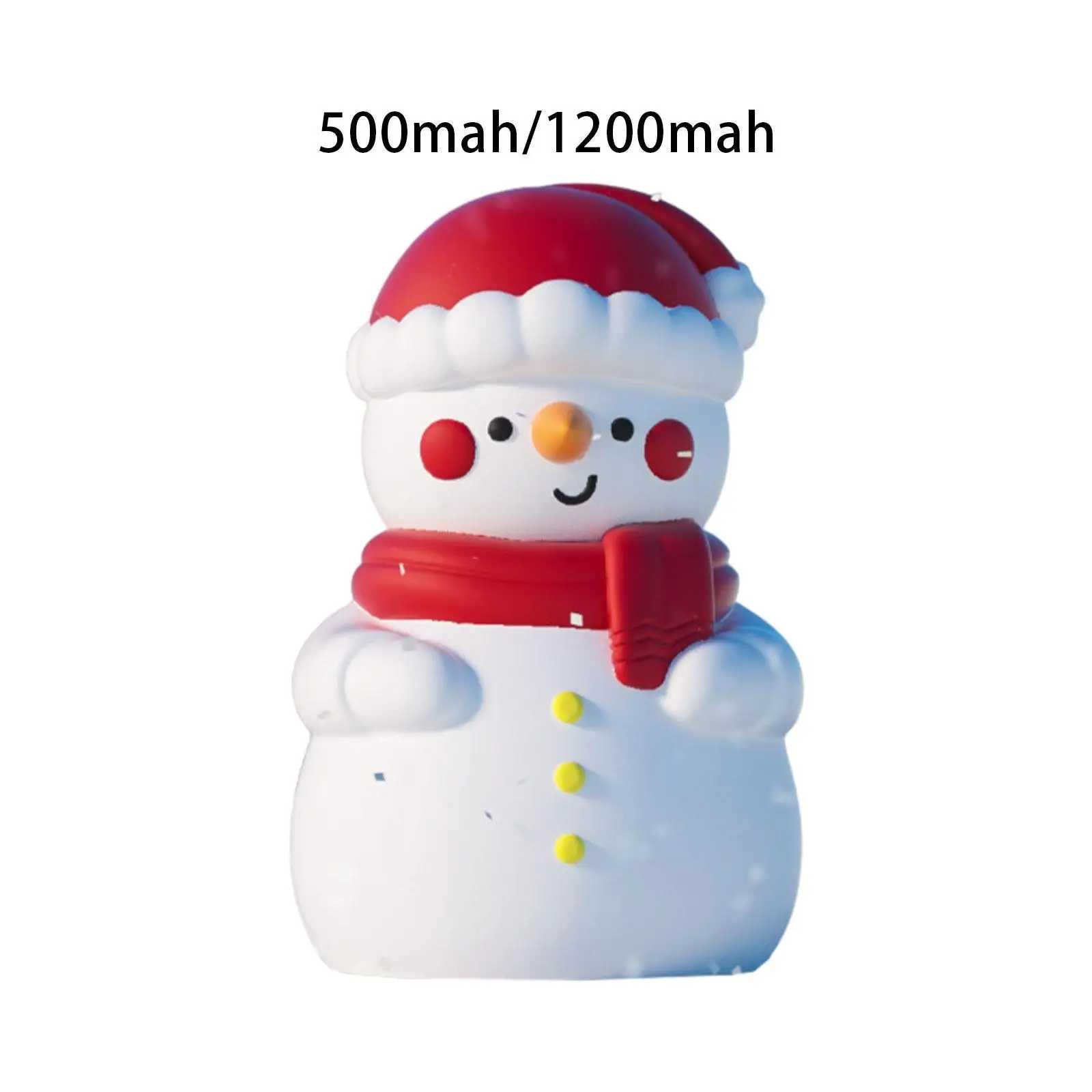 Snowman Night Light Light Brightness Adjustable Sleep Lighting Silicone Bedside Lamp for Office Decorative Bedroom Desk Baby