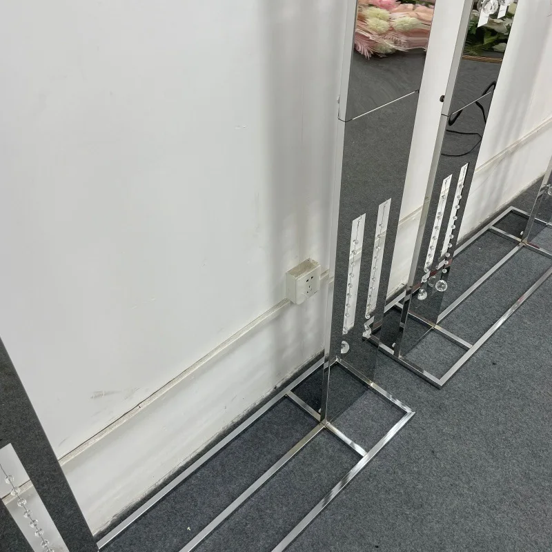 خلفية قوس الزفاف إطار باب من الفولاذ المقاوم للصدأ حامل زهور لحفلات أعياد الميلاد وحامل خارجي ديكور فاخر