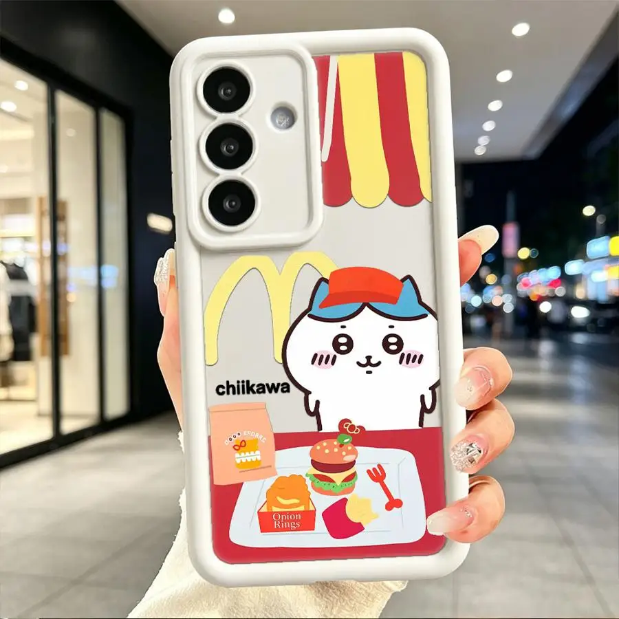 Case for Samsung Galaxy S26 S24 ultra S22 Plus S23 S21 Note 20 Ultra S25 S20 FE Phone Cover Cartoon C-Chiikawas