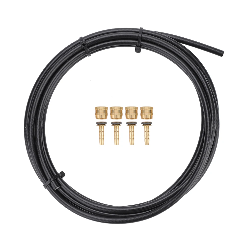 

9.8ft Bike Hydraulic Disc Brake Hose Tube with Olive Connector Inserts Set Accessory for Tektro Hydraulic Brake Disc