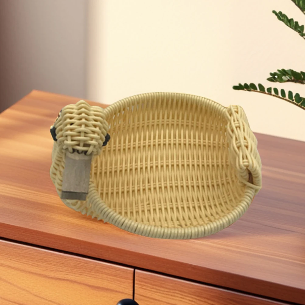 

Duck Basket S Size Handmade Natural Multi-Function Dried Fruit Plate Storage For Tea Snacks Home Party Plate Storage