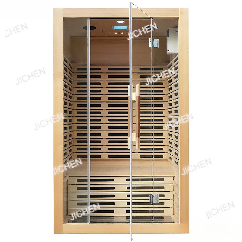 Neu [Ropa de ondas de luz, sala de vapor individual y doble para el hogar, sala de sauna, caja de vapor