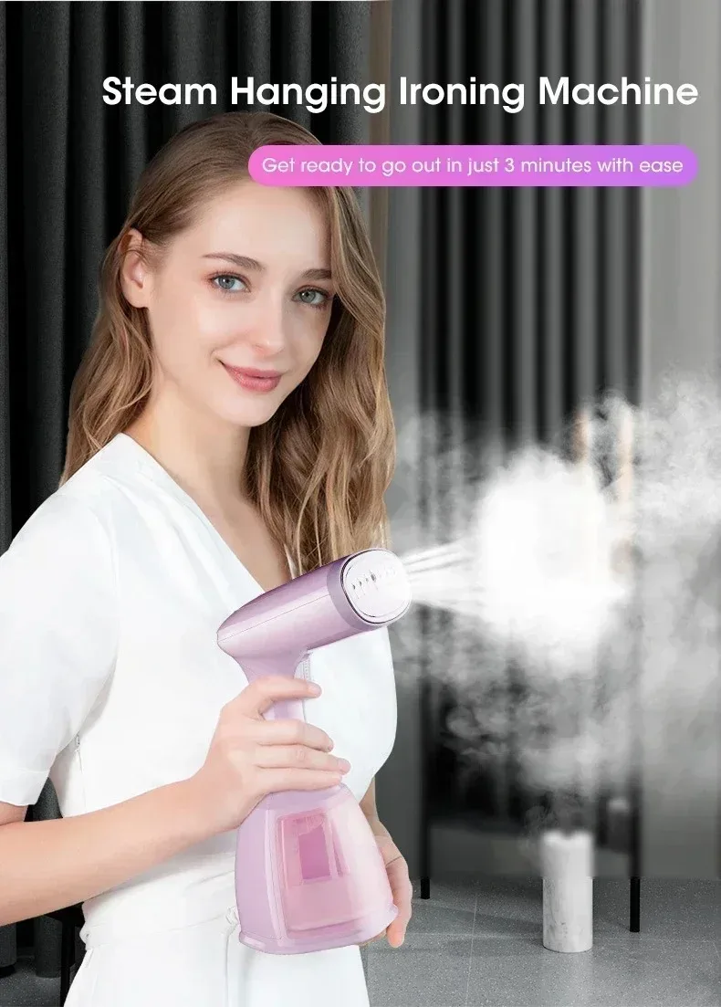 1500W Handgehaltener Dampfglätter, tragbar, schnelle Aufheizung, 280ml, elektrisches vertikales Haushaltsdampfbügeleisen für Kleidung. – Detail 5
