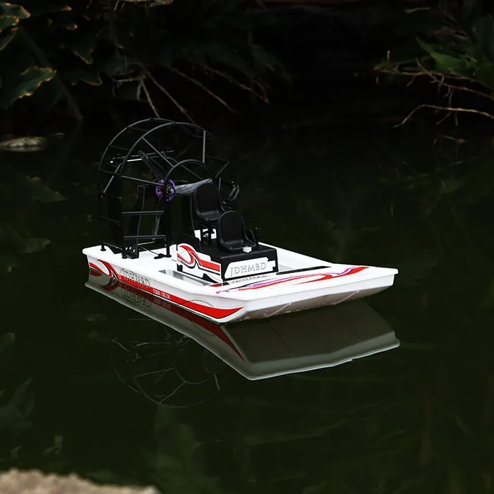 Modelo de barco impulsado por aire, juguete DIY, rescate terrestre acuático, cojín de aire, barco con Control remoto, perro pântano motorizado eléctrico, escala 1:13