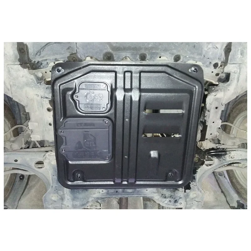 جودة أعلى لنيسان مارس 2010-2015 1.5L تحت المحرك الحرس سبلاش درع الطين الحاجز غطاء الطبق درابزين قطعة من نسيج حامي