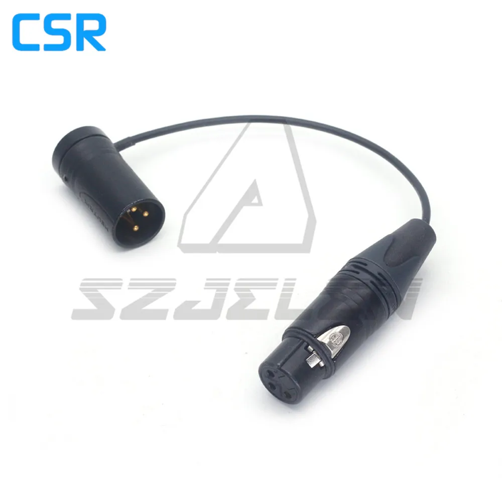 XLR 3-pin Female to Right Angle XLR 3-pin Male for Cyclone Audio Cables Custom Lengths and Colors