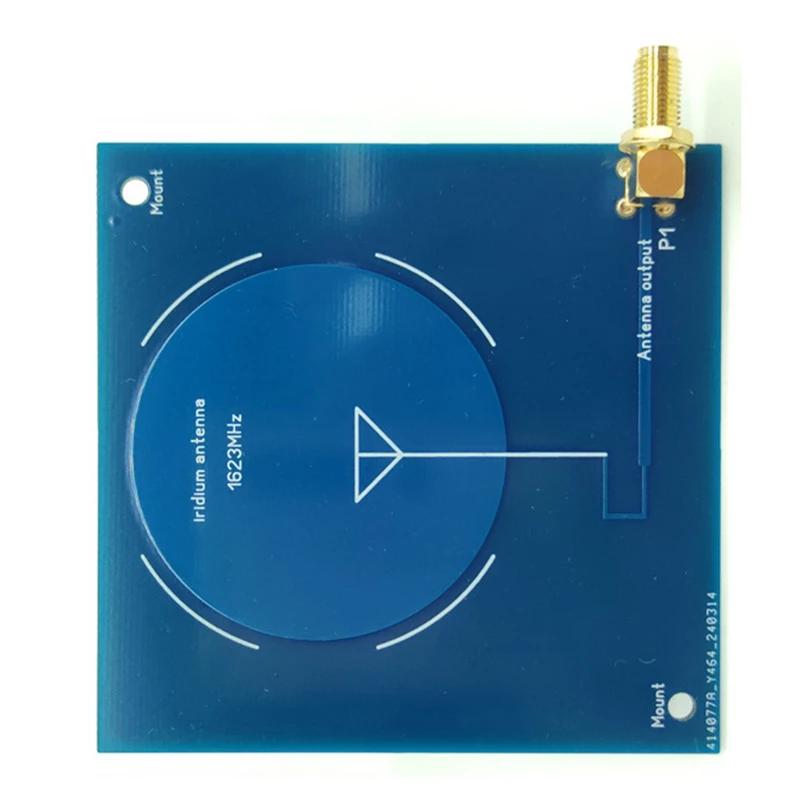 Antenna PCB 1.623Ghz Antenna in iridio 1623Mhz