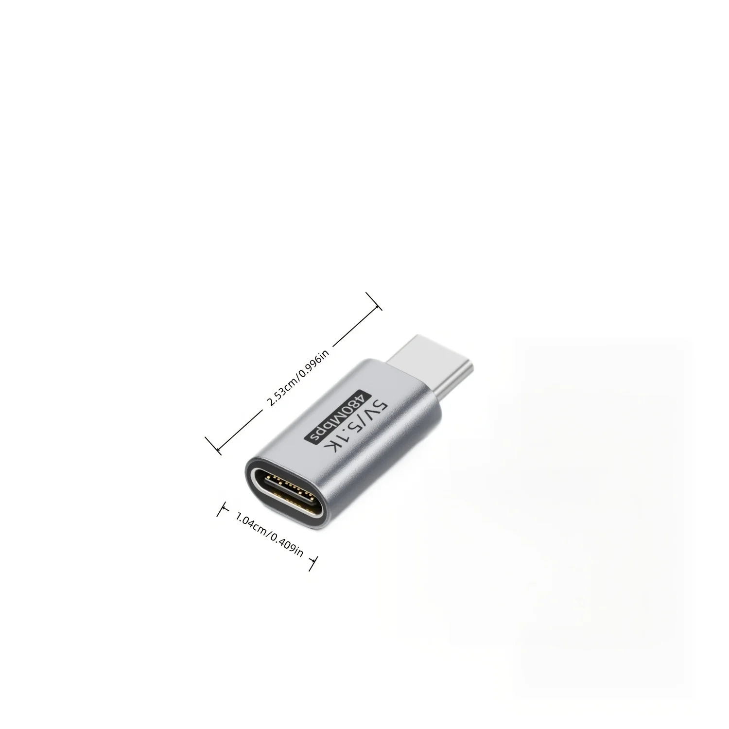 1/2PCS USB Type C Extension Adapter USB-C Female to USB-C Male, charging and transmission data cable, USB-C female to male cha