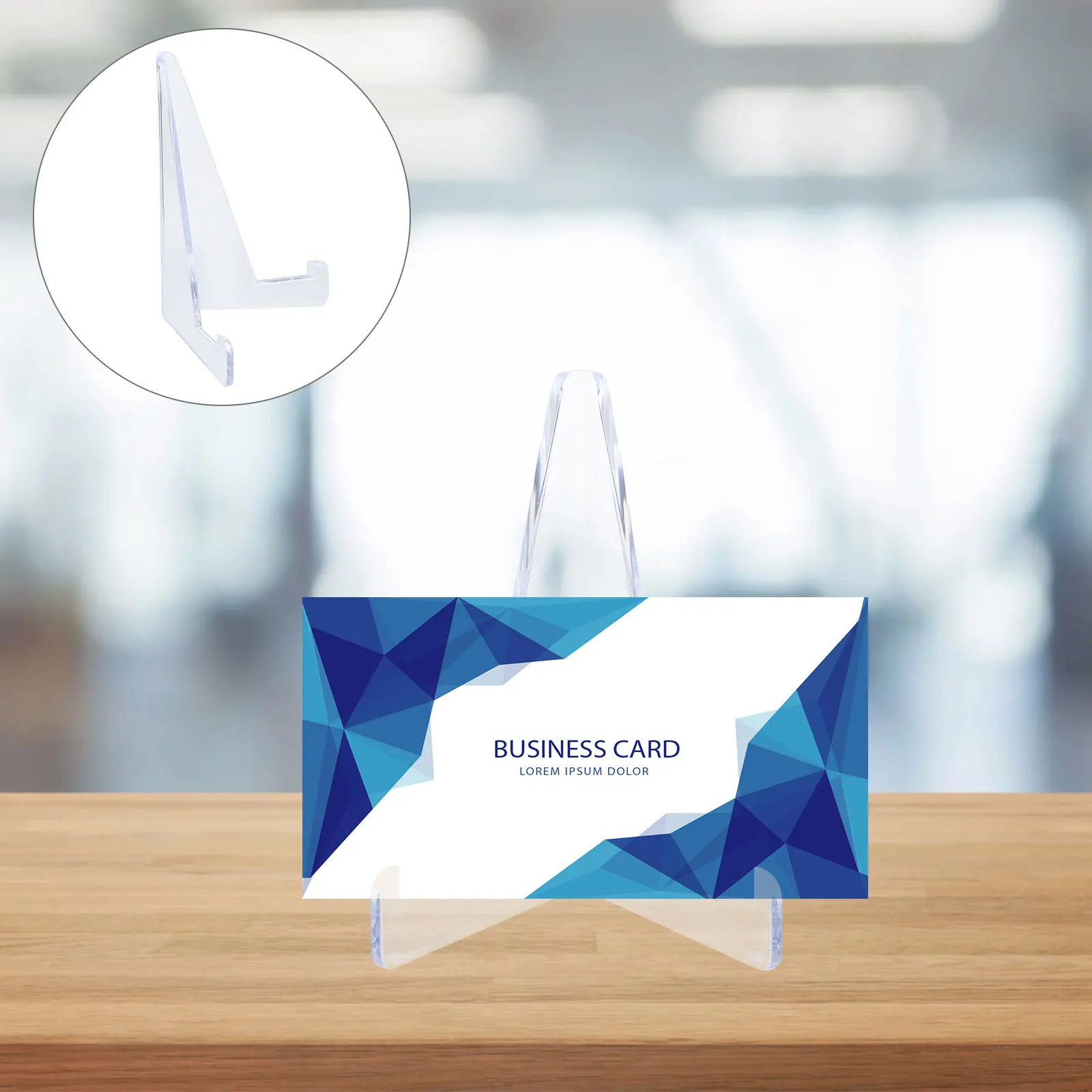 

10 Pcs Accessories Card Display Stand Office Easels Cards Plastic Playing Holder Racks