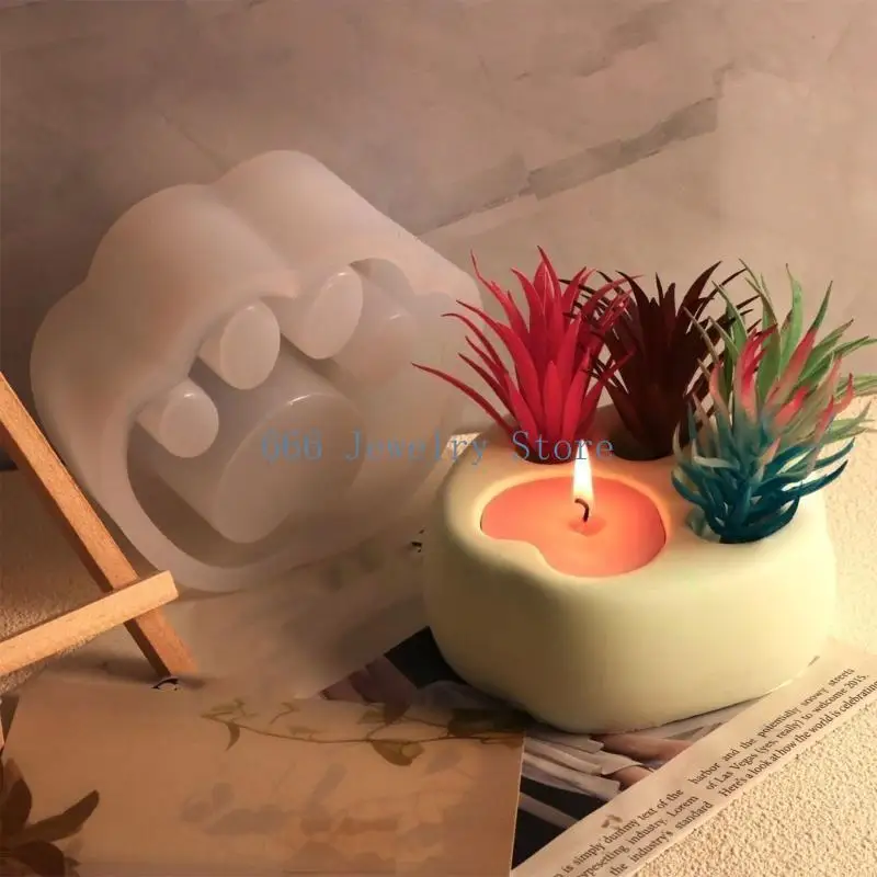 

F2TD Claw Shaped Mold Versatile Silicone Molds Plant Flowerpots Molds