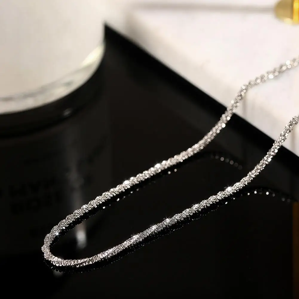 Clavicle Necklace Geometric Accessory Decoration Women Glinting Choker Necklace Collar   Women Necklace  for Banquet