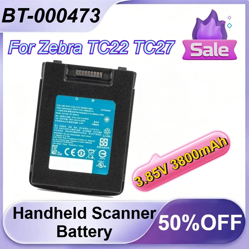 

BT-000473 3.85V 3800mAh Handheld Scanner Battery for Zebra TC22 TC27