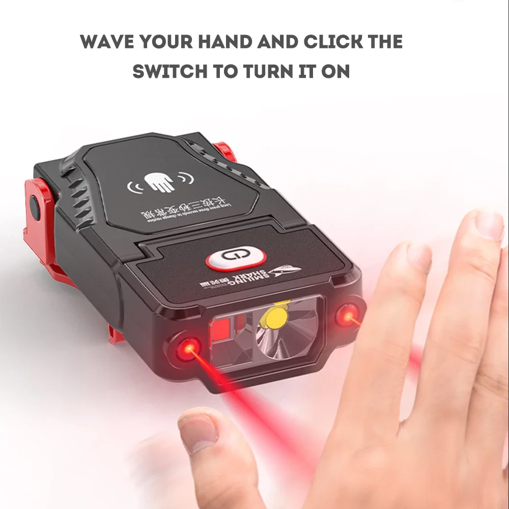 Mini Sensor LED Scheinwerfer Einstellbare Winkel Hut Kappe Clip Lichter Wasserdichte USB Aufladbare Lampe Outdoor Camping Angeln Scheinwerfer – Detail 4