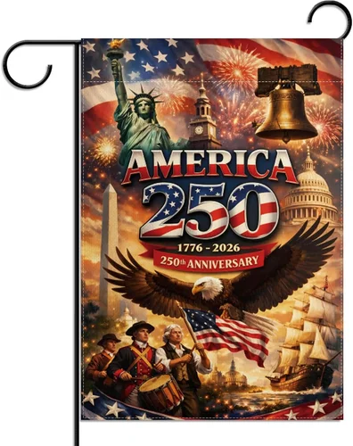 Patriotic Garden Flag 12.5X18 Inch Double Sided 4Th of July Fourth of July Patri XXM