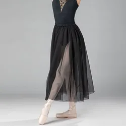 Adults Dance Skirt Ballerina Ballet Tutus Romantic long skirt with Mesh Long Tutu Tutu Elastic Waist Tulle Skirts