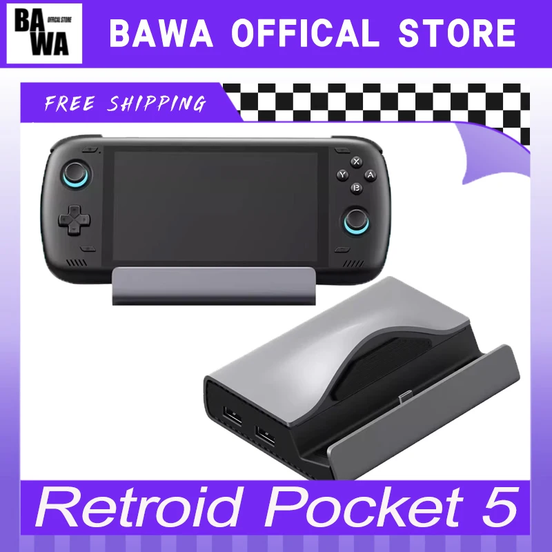 Retroid Pocket 5 Handheld Game Console Docking Station Retroid Pocket 4 Pro / Rp5 / Retroid Pocket Mini Game Console Dock Custom