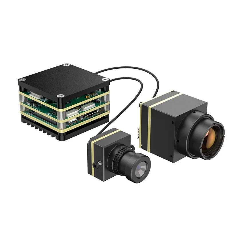 

2025 AI Camera Module FPV Drone Dual Cameras Infrared Thermography 450M Intelligent Precise Tracking Distance Drone Camera