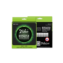 ZIKO Electric Guitar Strings Steel Core Nickel Wound Guitarra Strings Play Real Heavy Metal Rock DNF-010 Guitar Accessories