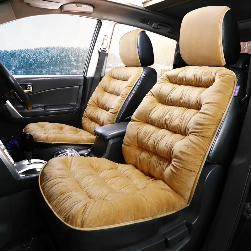 

Winter Thicken Car Seat Covers Universal Fit Soft Non Slide Cushion Car Accessories Luxury Car Interior For Vehicle Seat