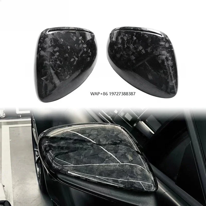 

Great Quality OEM Style Forged Carbon Fiber Car Rearview Rear View Mirror Covers Housing for Taycan