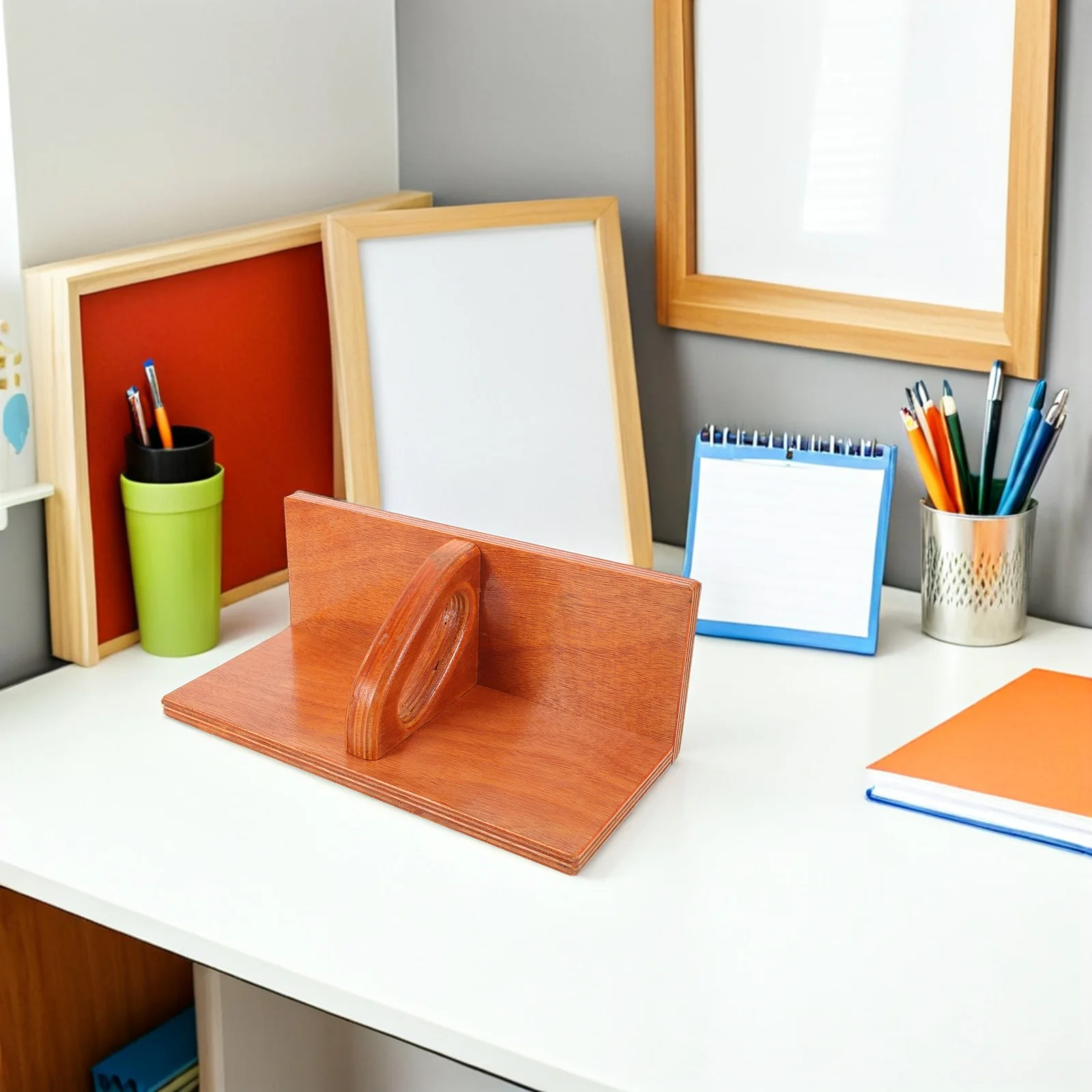 Wooden Paper Cutter Push Block Precision Straight Edge Trimmer For Craft Scrapbooking Office Rotary Cutting Tool Board