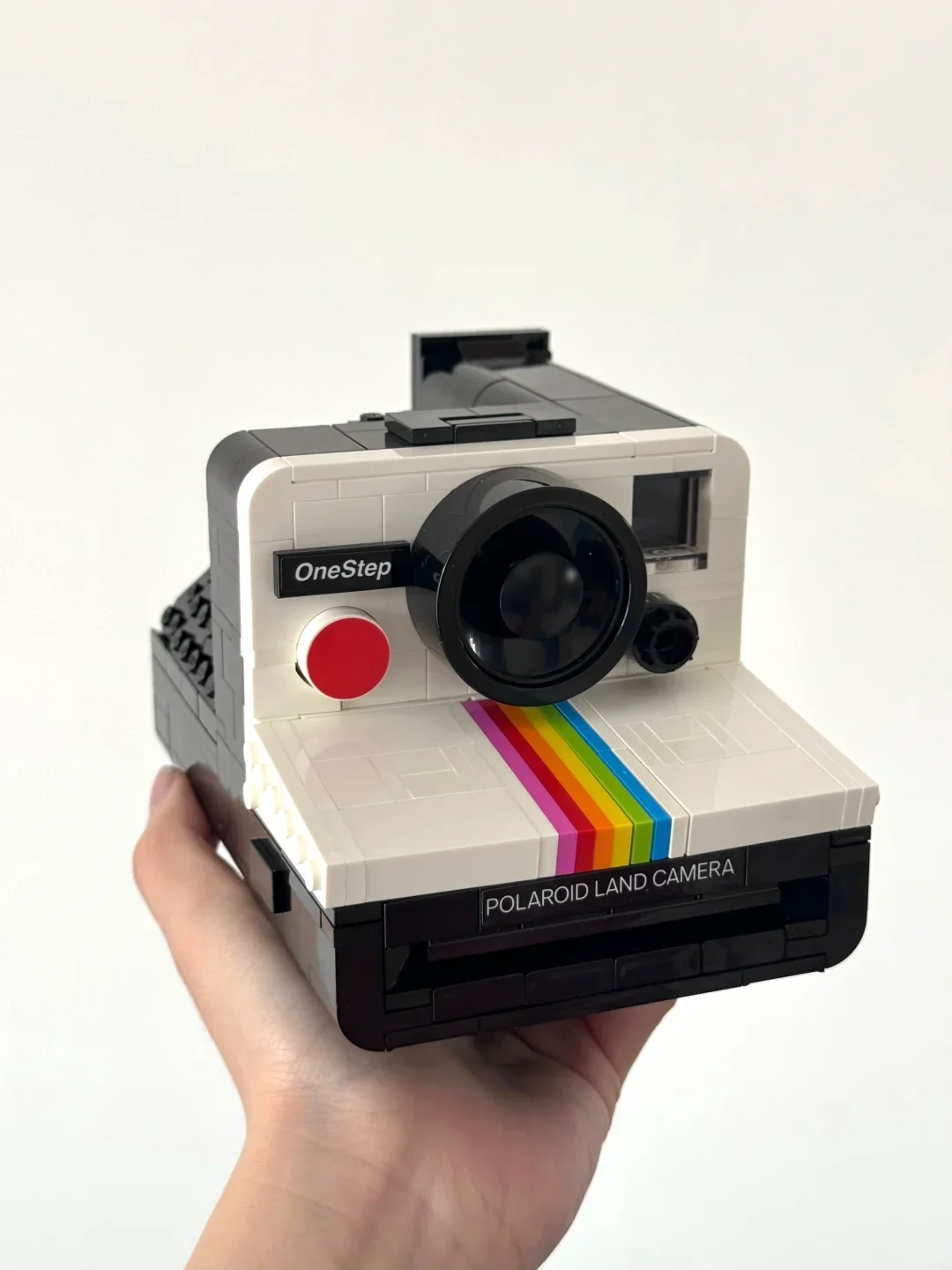 Creative Polaroid camera Polaroid OneStep SX- 70 camera model girl puzzle assembling building block toy children's birthday gift