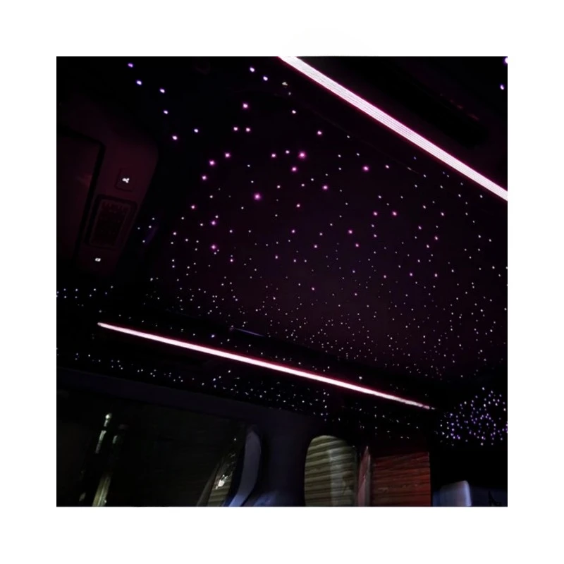 Wholesale Price High Quality Color-Changing App-Controlled Romantic Fiber Optic Starry Sky Light Kit 12V 3-Year Lighting
