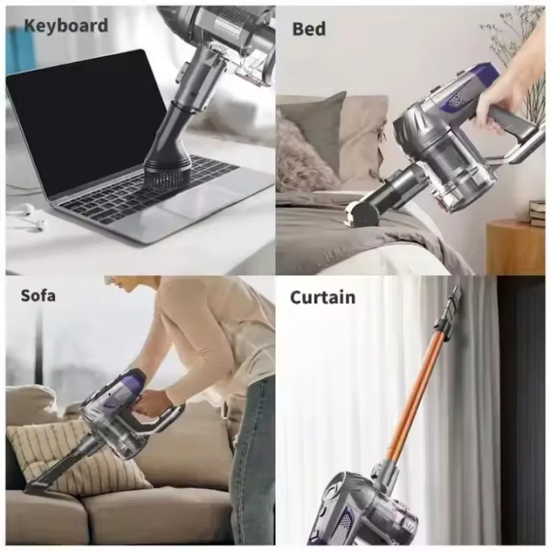 

9000pa New Type Electric Broom Cordless Vacuum Cleaner Sweeper for Home Handheld Cleaning Tool Carpet Pet Floor for Car Battery