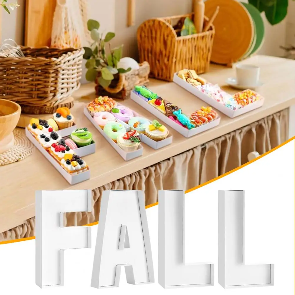 Fillable Snack Box Autumn Harvest Festival Serving Tray Set for Thanksgiving Party Decor with Fillable Candy Cookies Snack Box