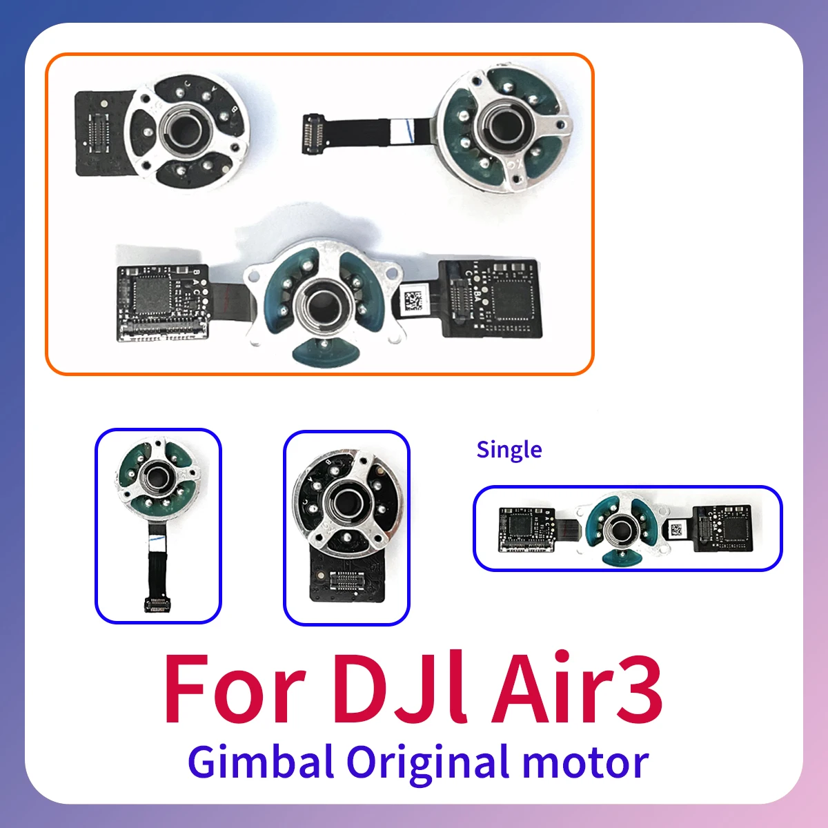

Original Air3 drone gimbal Y R P motor rotates smoothly after testing and is easy to install for DJI aircraft parts maintenance